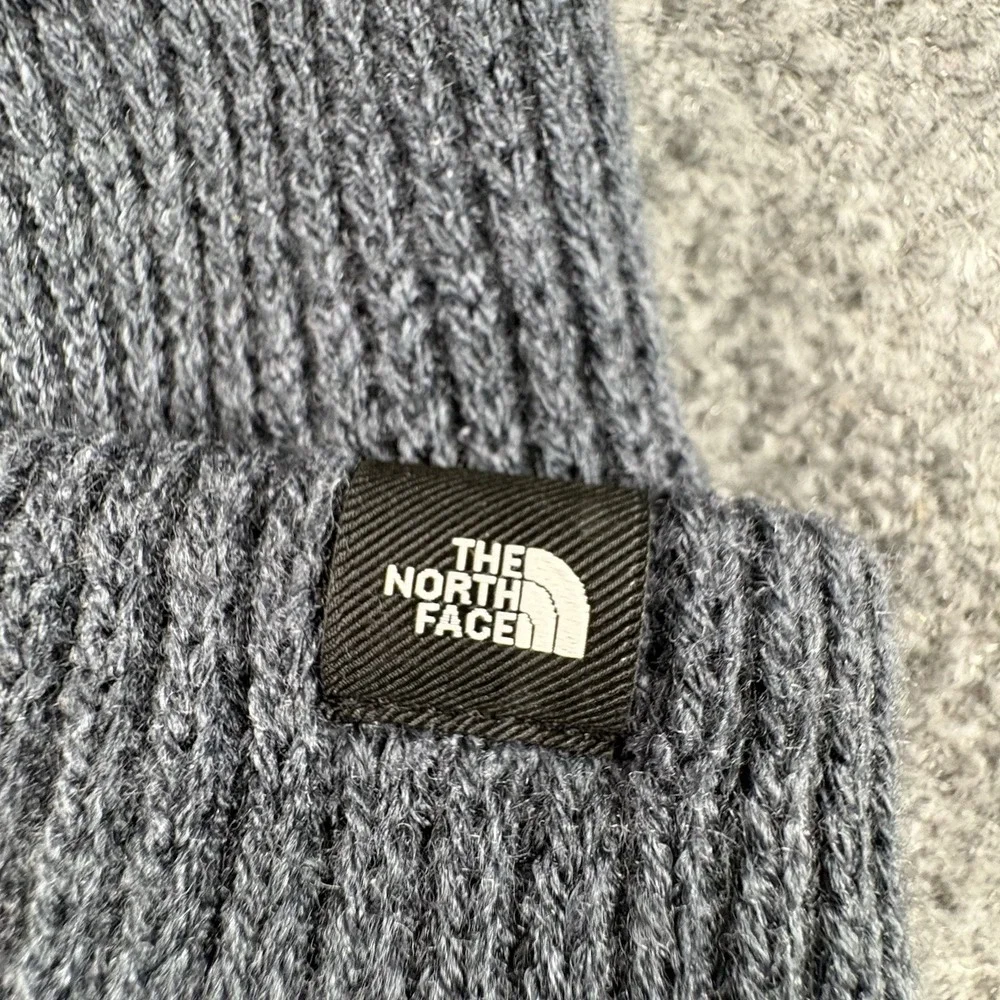The North Face Beanie OSFA Blue Knit Cuffed‎ HexArmor Logo Winter Hat Unisex Ski